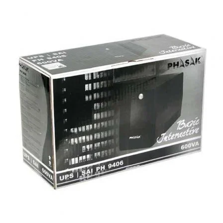 Phasak Basic Interactive 600 VA PH 9406 Negro